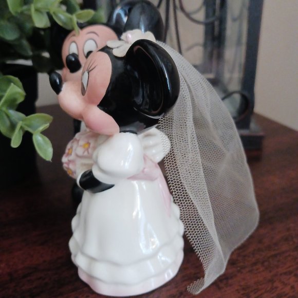Vintage Disney China Mickey and Minnie Wedding Figurine - Picture 3 of 10